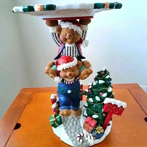 Christmas Cookies PLATE holder plus plate - Picture 2 of 6